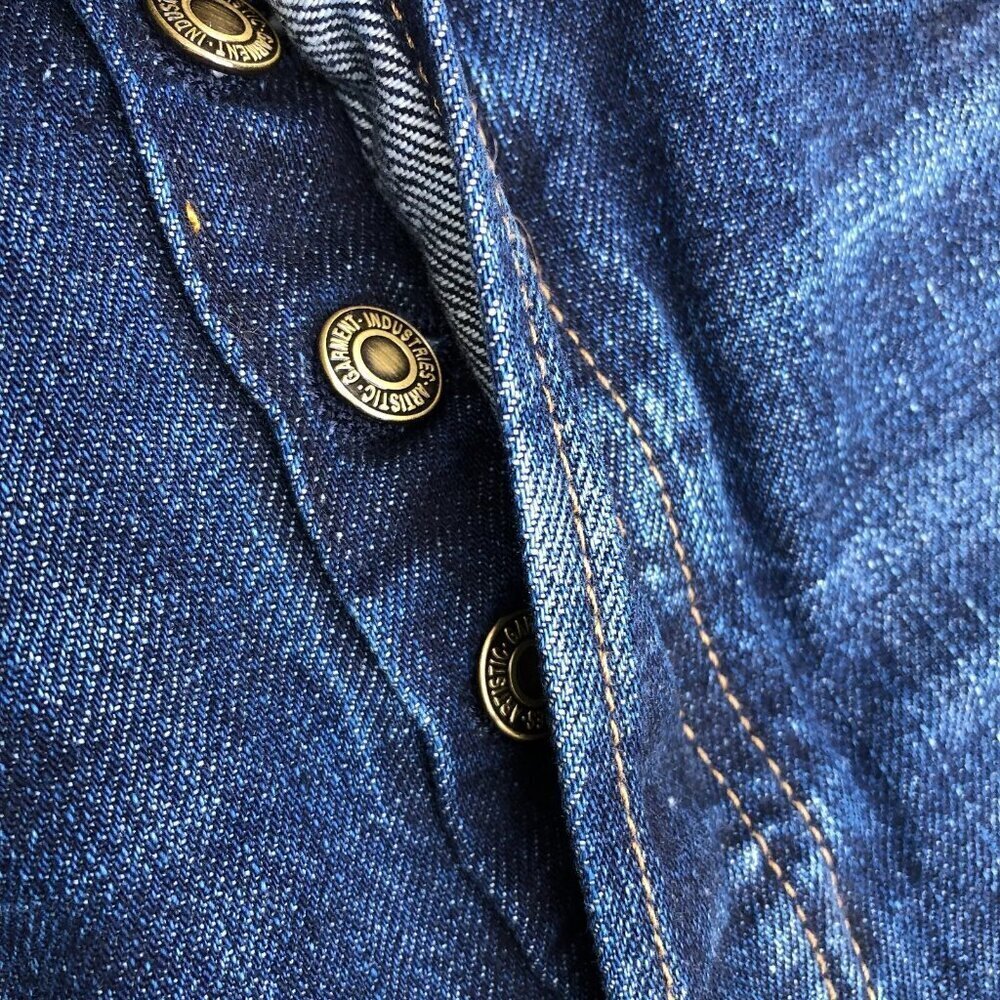 AGI DENIM Denim Jeans Men's 28 x 28 Dark Wash Blue Authentic Futures But… - Picture 7 of 11